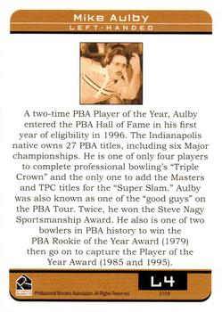 2008 Rittenhouse PBA - Legends #L4 Mike Aulby Back